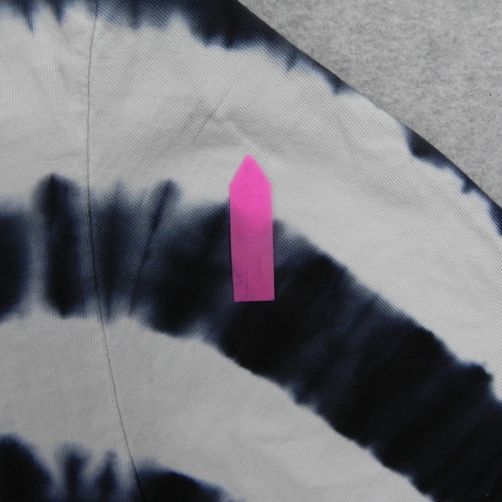 Guess Originals T-Shirt Mens Large Black White Tie Dye Striped Embroidered Logo - Picture 3 of 8
